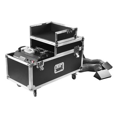 DMX512 स्टेज मिस्ट मशीन रिमोट कंट्रोल 3000w 2 ट्यूब मिस्ट मशीन स्टेज पर