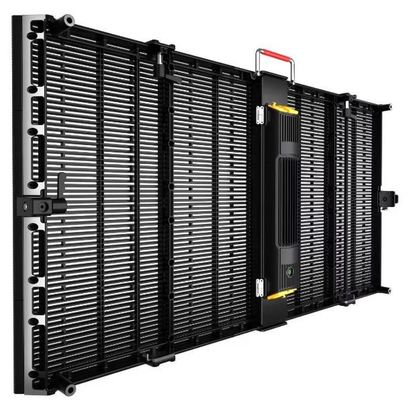 P3.91-7.82mm एलईडी मेष स्क्रीन 1920hz आउटडोर पारदर्शी एलईडी डिस्प्ले