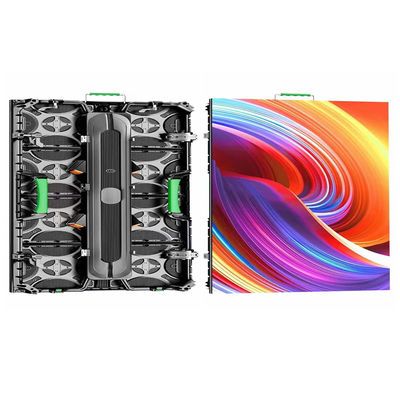 3840hz किराये एलईडी स्क्रीन एल्यूमीनियम कैबिनेट P2.976 500*500 इनडोर फ्रंट फिक्सिंग हार्ड लिंक वक्र लॉक