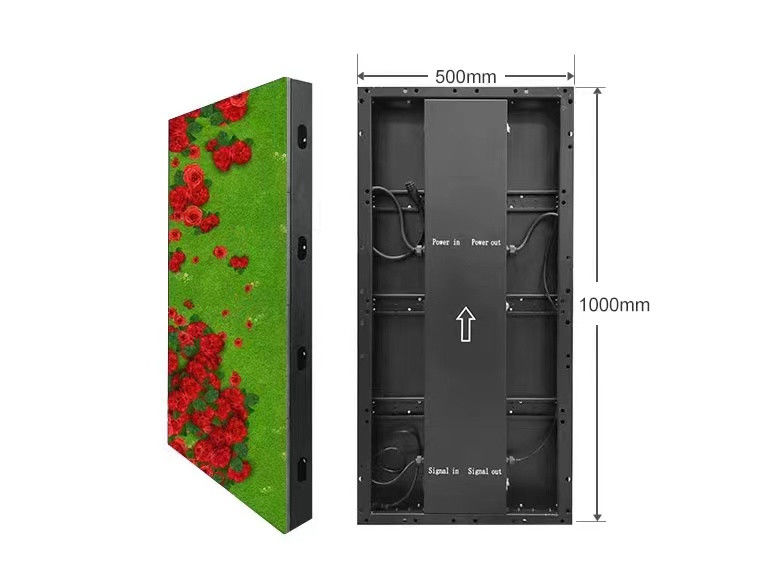 IP68 एलईडी फर्श स्क्रीन टाइल एलईडी ग्राउंड स्क्रीन P3.91 500x1000mm 1920hz 2tons दबाव